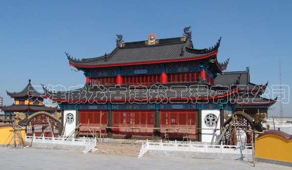 天津東五臺寺木結構大殿